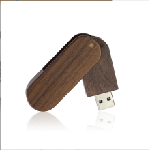 Best selling rotating wood U disk creative Maple walnut magnetic U disk custom logo Engravable USB flash disk
